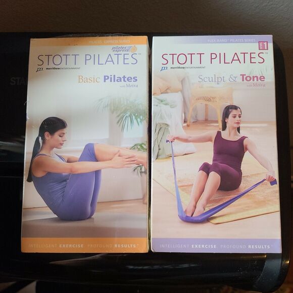 Stott Pilates Workout Exercise Fitness 2 VHS sealed new Tapes - - Picture 1 of 3